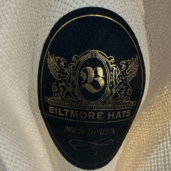 NWT Biltmore Panama Safari - Vinard Hat Size 7 3/8 in ‘Bleached’ Color - Picture 10 of 10